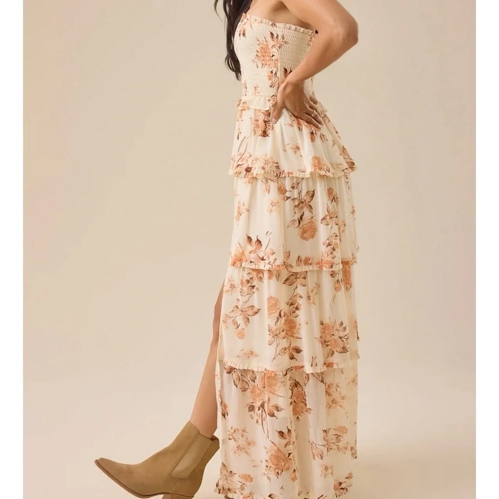 NEW Altar’d State Strapless Floral Maxi Dress Size 3XL NWT - Picture 4 of 9